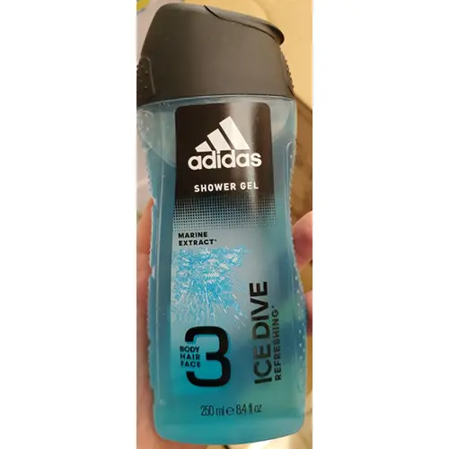 Photo de l’avis officiel: Adidas Marine extract Gel douche — risque: Risque chimique