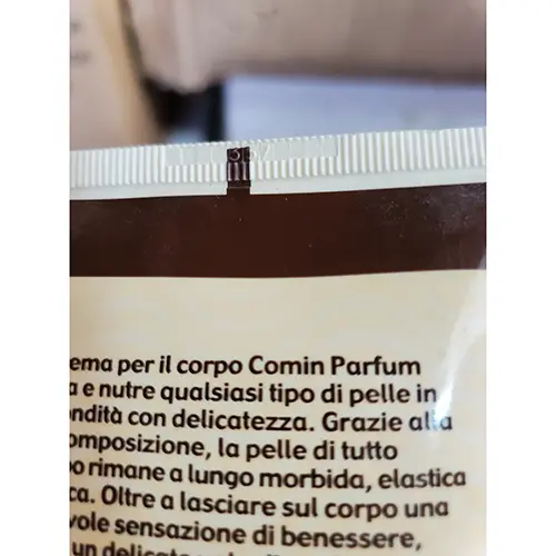 Photo de l’avis officiel: Comin parfum Romantics Dreams Crème pour le corps — risque: Risque chimique
