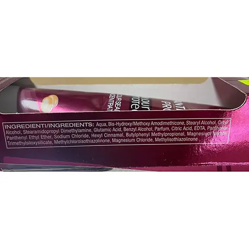 Photo de l’avis officiel: PANTENE COLOUR PROTECT Crème capillaire — risque: Risque chimique