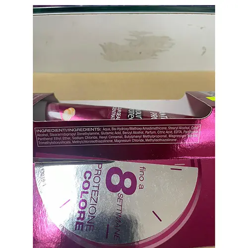 Photo de l’avis officiel: PANTENE COLOUR PROTECT Crème capillaire — risque: Risque chimique