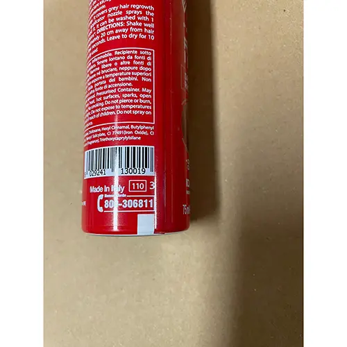 Foto dell’avviso ufficiale: Vitalcare Ritocco ideale rosso red Spray per capelli — rischio: Rischio chimico