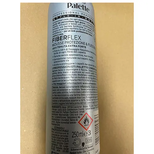 Foto dell’avviso ufficiale: Schwarzkopf Fiber Flex Mousse per capelli — rischio: Rischio chimico (A12/02151/24)