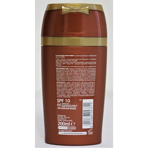 Photo de l’avis officiel: SUN Ultimate SPF10 Crème solaire — risque: Risque chimique