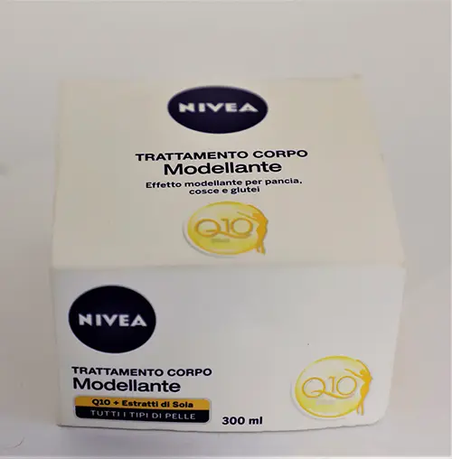 Photo de l’avis officiel: Nivea Trattamento corpo modellante Crème pour le corps — risque: Risque chimique