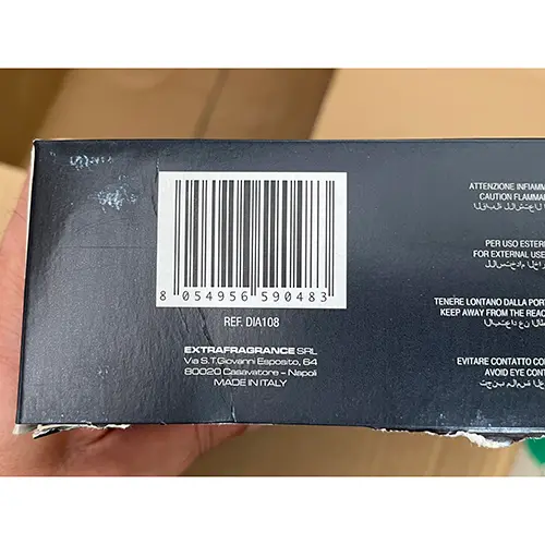 Photo de l’avis officiel: Diadora Energy Fragance Ensemble de cosmétiques — risque: Risque chimique
