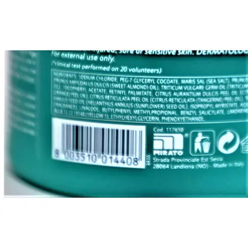 Photo de l’avis officiel: Geomar Thalasso Scrub Lotion pour le corps — risque: Risque chimique
