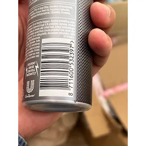 Photo de l’avis officiel: Dove Men Care Déodorant — risque: Risque chimique