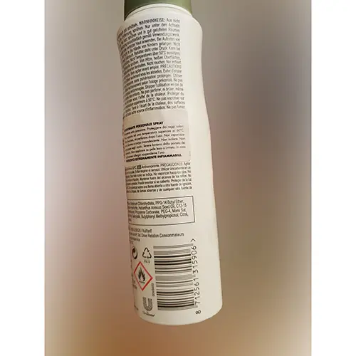 Photo de l’avis officiel: Dove Natural Touch Déodorant — risque: Risque chimique