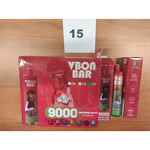 Photo de l’avis officiel: VBON BAR Watermelon ice Cigarette électronique jetable — risque: Risque chimique