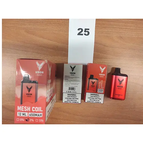 Photo de l’avis officiel: VBON Watermelon ice Cigarette électronique jetable — risque: Risque chimique