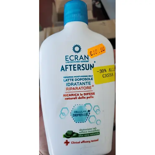 Foto dell’avviso ufficiale: ECRAN Aftersun Latte doposole idratante riparatore Latte post-sole — rischio: Rischio chimico