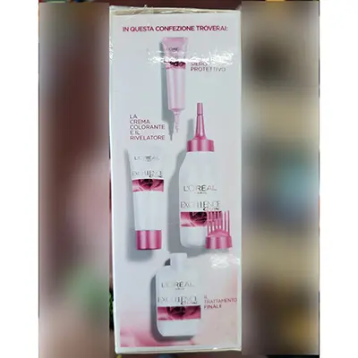 Foto uit de officiële melding: L'OREAL PARIS Excellence creme 5.6 castano chiaro rosso Haarverf — risico: Chemische risico's