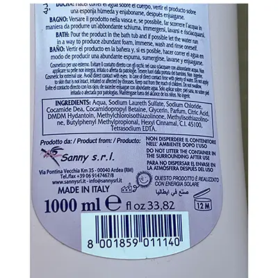 Foto dell’avviso ufficiale: Sanny Neutro Sarf Crema da bagno — rischio: Rischio chimico (A12/02217/24)