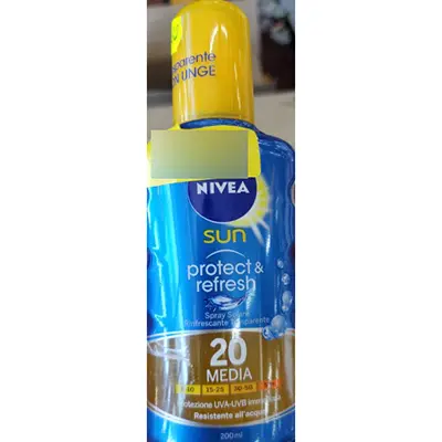 Photo de l’avis officiel: Nivea Sun protect &amp; refresh Spray solaire — risque: Risque chimique (A12/02137/24)
