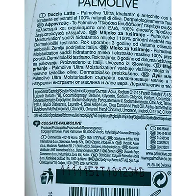 Photo de l’avis officiel: Palmolive Naturals Lait de douche — risque: Risque chimique