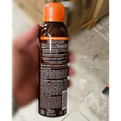 Foto dell’avviso ufficiale: BILBOA Carrot Plus spray solare protezione 6 Spray abbronzante — rischio: Rischio chimico