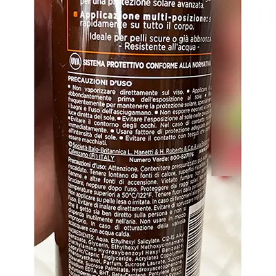 Foto dell’avviso ufficiale: BILBOA Carrot Plus spray solare protezione 6 Spray abbronzante — rischio: Rischio chimico