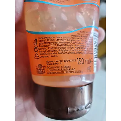 Foto dell’avviso ufficiale: BILBOA Invisible Gel solare Gel per la protezione solare — rischio: Rischio chimico