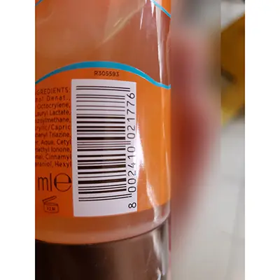 Photo de l’avis officiel: BILBOA Invisible Gel solare protezione 30 alta Gel bronzant — risque: Risque chimique