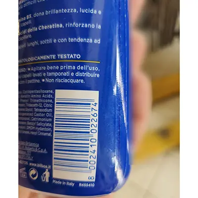 Photo de l’avis officiel: BILBOA Speciale Capelli al sole Pulvérisation — risque: Risque chimique