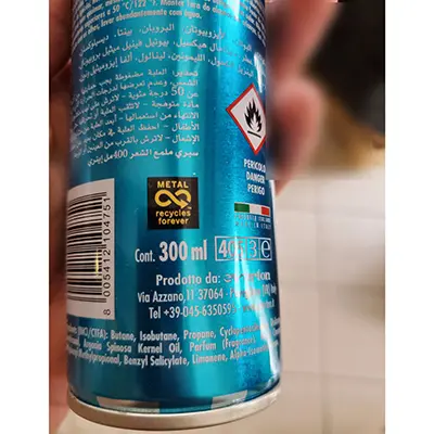 Foto dell’avviso ufficiale: Centro Azzurro Argan bio Virgin oil Lacca per capelli — rischio: Rischio chimico