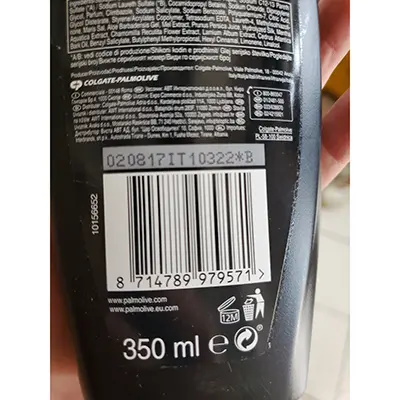 Photo de l’avis officiel: Palmolive Shampoo con menta e olio — risque: Risque chimique