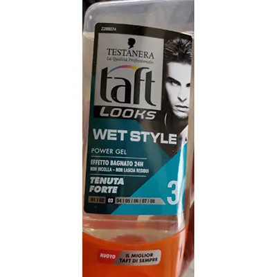 Photo de l’avis officiel: TESTANERA Gel taft looks wet style tenuta forte 3 Gel capillaire — risque: Risque chimique