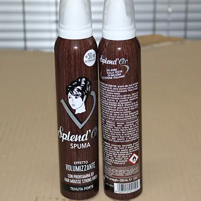 Photo de l’avis officiel: Splendor Spuma effetto volumizzante Mousse de cheveux — risque: Risque chimique