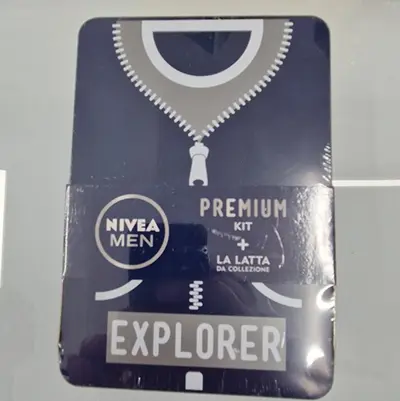 Photo de l’avis officiel: Nivea Premium kit + la latta EXPLORER Ensemble de cosmétiques — risque: Risque chimique