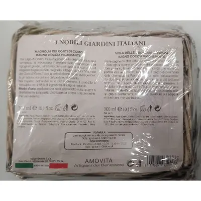 Photo from the official notice: I nobili giardini italiani Magnolia dei Canti di Como e Viola della Duchessa di Parma cosmetics set — chemical risk