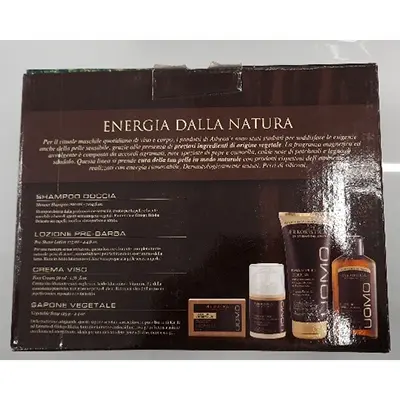 Photo de l’avis officiel: L'erboristica UOMO energia dalla natura Ensemble de cosmétiques — risque: Risque chimique