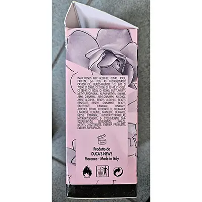 Photo de l’avis officiel: Magghy Passini Vanilla Rose Parfum — risque: Risque chimique