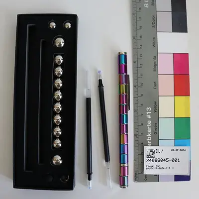Photo de l’avis officiel: Fidget pen Jouet magnétique — risque: Blessures