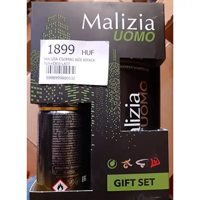 Photo de l’avis officiel: Malizia Uomo Gift set Ensemble de cosmétiques — risque: Risque chimique (A12/02206/24)