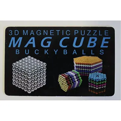Foto uit de officiële melding: 3d Magnetic Puzzle Mag Cube Buckyballs Magnetisch speelgoed — risico: Verwonding