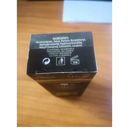 Photo de l’avis officiel: Orchidea Profumi Tabacco Vaniglia Parfum — risque: Risque chimique