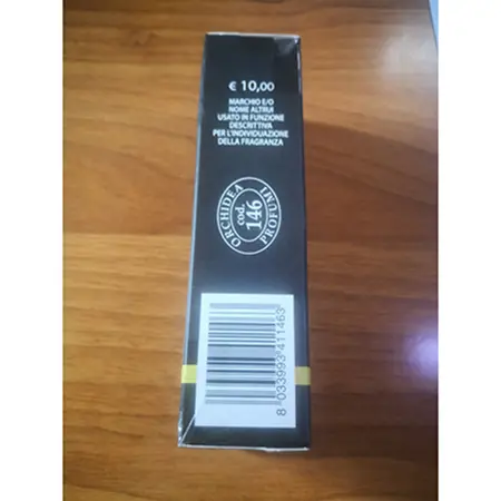 Photo de l’avis officiel: Orchidea Profumi Tabacco Vaniglia Parfum — risque: Risque chimique