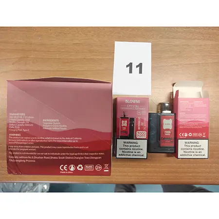 Photo de l’avis officiel: Blowmi Watermelon ice Cigarette électronique jetable — risque: Risque chimique