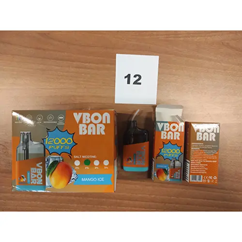 Photo de l’avis officiel: VBON BAR Mango Ice Cigarette électronique jetable — risque: Risque chimique