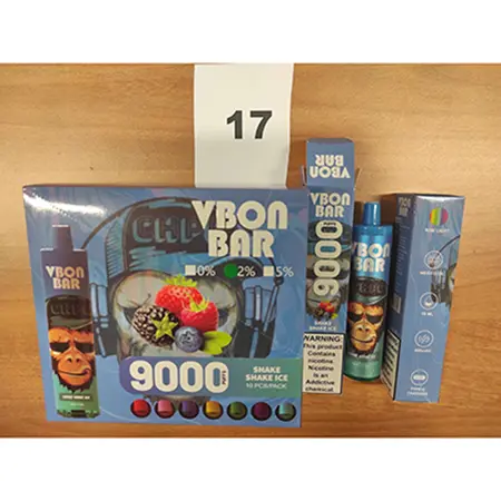 Photo de l’avis officiel: VBON BAR Shake Shake ice Cigarette électronique jetable — risque: Risque chimique