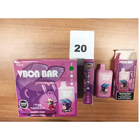 Photo de l’avis officiel: VBON BAR Cherry Cola Cigarette électronique jetable — risque: Risque chimique