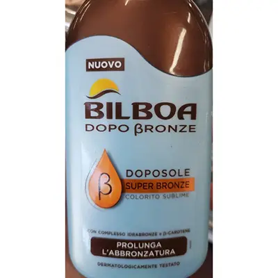 Photo de l’avis officiel: BILBOA Dopo bronze colorito sublime Aftersun — risque: Risque chimique