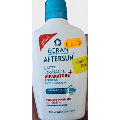 Photo de l’avis officiel: ECRAN Aftersun latte idratante riparatore Lait après-soleil — risque: Risque chimique