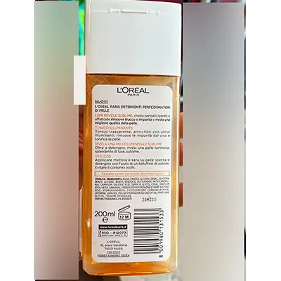 Foto dell’avviso ufficiale: Loreal Lumi revele sublime Latte detergente — rischio: Rischio chimico