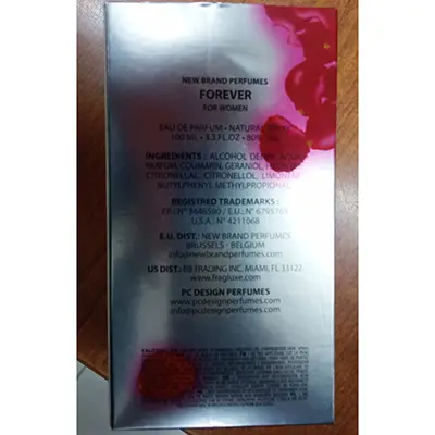 Foto dell’avviso ufficiale: New Brand Perfumes Forever for women Profumo — rischio: Rischio chimico