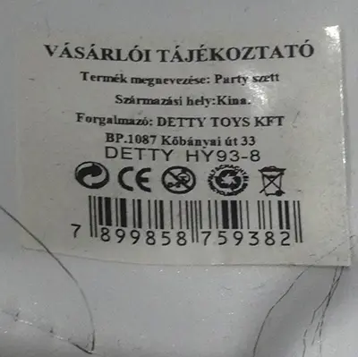 Foto dell’avviso ufficiale: DETTY Party szett Maschera per il viso fantasia — rischio: Ustioni
