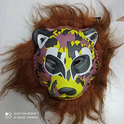 Photo from the official notice: FunDrag Party mask fancy-dress face mask — burns risk
