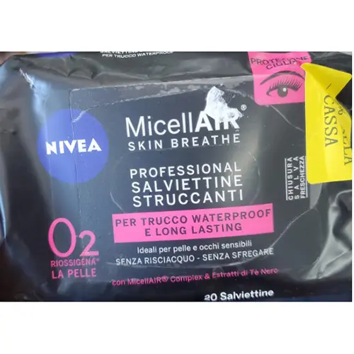 Photo de l’avis officiel: Nivea Micell Air skin breathe Lingettes démaquillantes — risque: Risque chimique