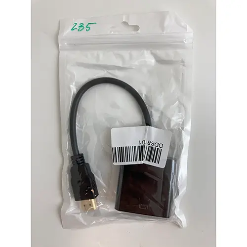 Foto uit de officiële melding: HDMI TILL VGA-ADAPTER — risico: Milieu