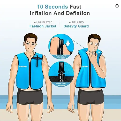 Photo de l’avis officiel: Abuytwo Aufblasbare Schwimmweste Gilet gonflable — risque: Noyade
